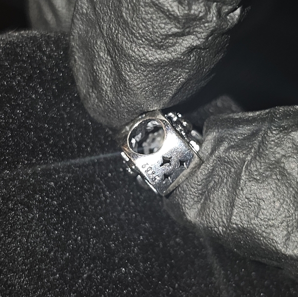 Lotus Flower Sterling Silver Charm - Picture 3 of 3